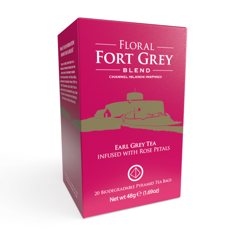 Floral Fort Grey Tea - 20 Biodegradable Pyramid Tea Bags Front